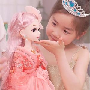 60 cm grande mode fille poupée jouet Simul mobile articulé bricolage intelligent princesse ensemble interactif mannequin modèle cadeau d'anniversaire 231229