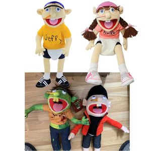 60cm Grand Jeffy Hand Puppet Pollush Doll Touet Figure Figure Kids Gift Educational Party Party Pouch Toys Puppet 240328