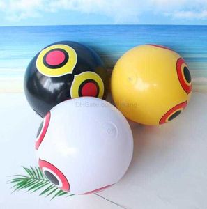 Pelota de playa inflable de gran tamaño de 60 cm, pelota de ojo horrible, pelotas de pájaro para asustar, pelotas a prueba de pájaros para el hogar, piscina para niños, flotadores de playa de juguete