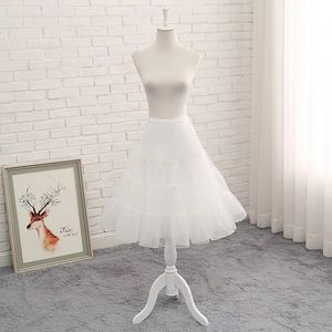 60 cm lang lolita cosplay petticoats White Organza Crinoline Bridal Underskirt vrouwen Halloween Petticoat Tutu -rokken