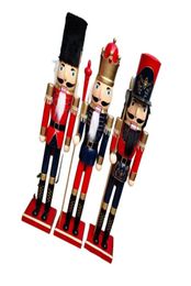 60 cm notenkraker king soldaat houten beeldje kerstdecoratie handwerk walnoot poppenspel speelgoed cadeau nieuw 2011279763486