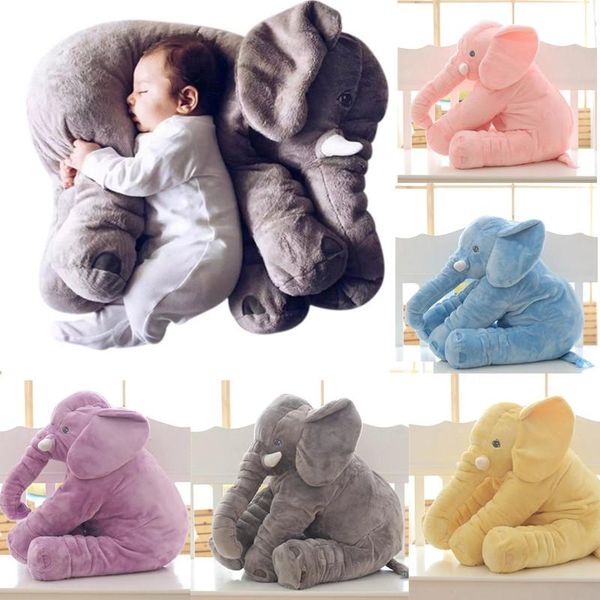 Elefante de peluche de 60CM, almohada de elefantes con forma de Animal suave para bebés, juguetes de peluche para dormir, regalos para niños M225