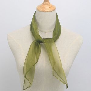 60 cm Silk Satin Scarpe en mousseline de mousseline Neckerchiet