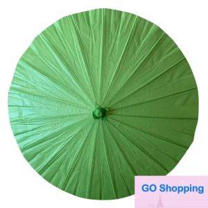 Paraguas de papel de baile de Color sólido de 60cm, sombrilla de papel chino, decoración para fiesta de boda, favores, paraguas clásicos al por mayor