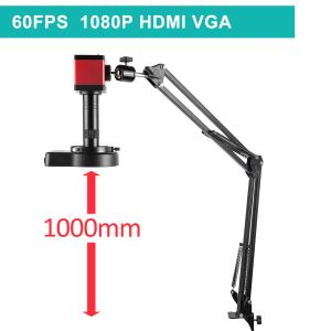 60fps 1080p HD digitale microscoop 150x C-mount lens HDMI VGA elektronische industriële microscoopcamera voor telefoonreparatie solderen