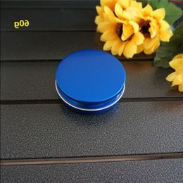 60g 68*25mm ronde aluminium doos metalen blikjes cosmetische crème DIY draagbare pot theepot lege blauwe container hoge kwaliteit Iohvm