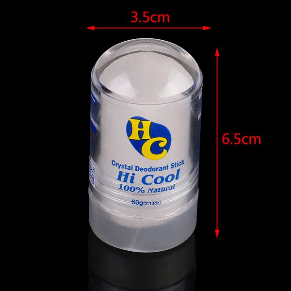 60g Alum Stick Déodorant Stick Body Odor Remover Antiperspirant Stick Alum Crystal Deodorant Underarm Repulation pour les femmes homme