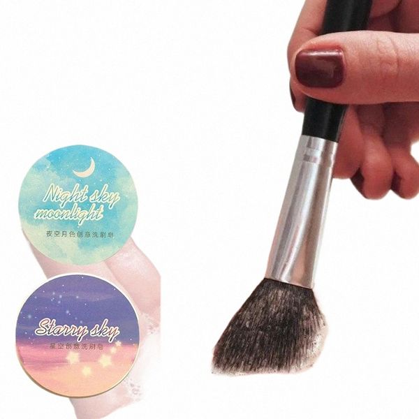 60g Maquillage Brosse Cleaner Savon Pad Make Up Wing Brosse Cosmétique Brosses À Sourcils Cleaner Outil Maquillage Nettoyage s7mr #