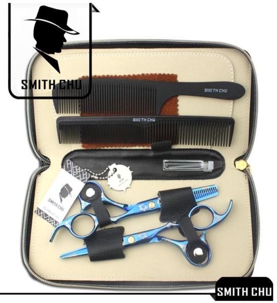 Tijeras profesionales Smith Chu de 60 pulgadas, tijeras para cortar cabello, tijeras para adelgazar, maquinilla de afeitar, juego de peluquero con Case1554863