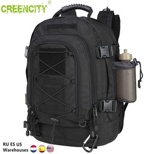 60L MEN MILITAIRE TACTISCHE RACKACK MOLLE MOLLE LEGER WACHTING KLIMING TAG Outdoor Waterdichte Sport Travel Tassen Camping Hunting Rucksack 220722