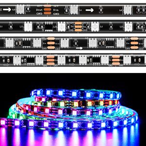 60LED/m 30LED/m WS2811 Magic LED Strip Programable Water RGB Light Strips Three Lights One Control Iluminación LED DC12V IP65 Recubrimiento de silicona Impermeable usalight