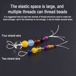 60m kralendraad rekbare koordarmbanden polsbandje sieraden maken touwtje