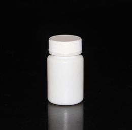 60ml 60cc 60g bouteilles de pilules de comprimés de médecine en plastique blanc emballage bouteille de pilules, bouchon à vis SN4668