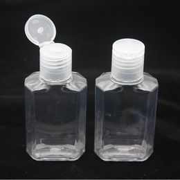 60ml lege hand sanitizer gel fles handen zeep vloeistof duidelijke geperste huisdier subreisflessen