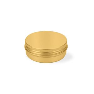 Verpakkingsflessen 60 ml lege navulbare aluminium potten 60g zwart goud metalen tin cosmetische containers ambachten verpakking klein aluminium