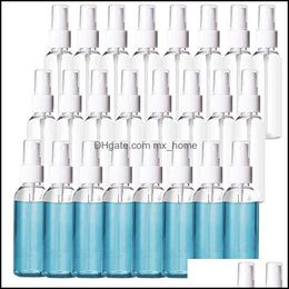 60 ml fijne mist spuitflessen 2oz kleine reisbevestigingcontainers make -up cosmetische atomizers herbruikbare lege container druppel levering 2021 pa