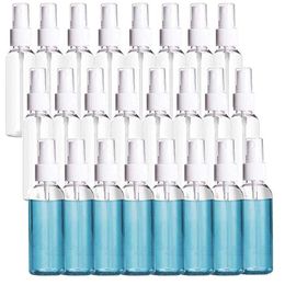 Bouteilles de pulvérisation à brume fine de 60ml, petits récipients rechargeables de voyage de 2oz, atomiseurs de maquillage et cosmétiques, conteneur vide réutilisable Xmrlc