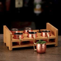 Mini tasse Mule de moscou de 60ml, petite tasse en cuivre, décoration d'arbre de noël, verre à Cocktail en acier inoxydable, ensemble de verres à shot