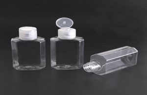 60 ml Plastique Désistant à la main vide Bouteille rechargeable Facile à transporter Transparente PET HAND Daissizer des bouteilles de savon pour liquide 07238837