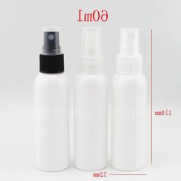 60 ml X 50 lege witte spray plastic fles, vloeibare medicijnflesje 60cc, 2 oz pompcontainer PET, mistspuit parfumflesjes Gpbvl