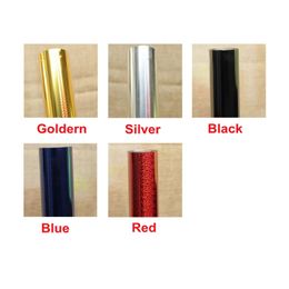 60MM*100M Hot Foil Stamping Paper Colors Original Golden Silver Red Blue Black Foil Gilded Paper For LY Heat Press Transfer Machine