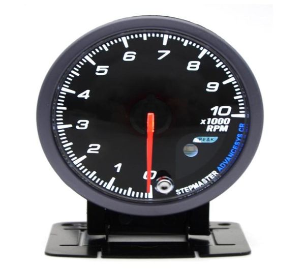 Tachymètre automatique de voiture de 60MM, jauge de 010000 tr/min, compteur à visage noir avec double éclairage Led ambre blanc, compteur de voiture 5992857