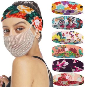 Hommes femmes bandeaux masque Anti-fuite bandeau de cheveux partenaire bandeau bandeau en cours d'exécution élastique bandeau de cheveux Bandana bouton latéral