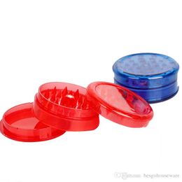 60mm ronde plastic tabak roken kruid slijpmachines 3 layer tabak molen sigaret kleurrijke crusher fit droge kruid kleur willekeurig verzenden BH1893 CY