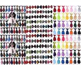 60 pc/lot hondenkleding Nieuwe kleurrijke handgemaakte verstelbare huisdierbanden boogkat nek stropdassen verzorgingspannen PL02