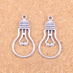 60 unids Antiguo Silver Bronce Plateado Bombilla Charms Colgante Collar DIY Pulsera Brazalete Hallazgos 19 * 35mm