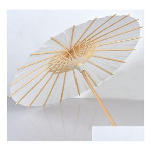 Parasols de mariée en papier blanc, 60 pièces, articles de beauté, Mini parapluie artisanal chinois, diamètre 60Cm, Sn4664, livraison directe