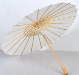 60 pcs Nuptiale De Mariage Parasols Blanc Papier Parapluies Beauté Articles Chinois Mini Artisanat Parapluie Diamètre 60 cm 20 cm 30 cm 40 cm