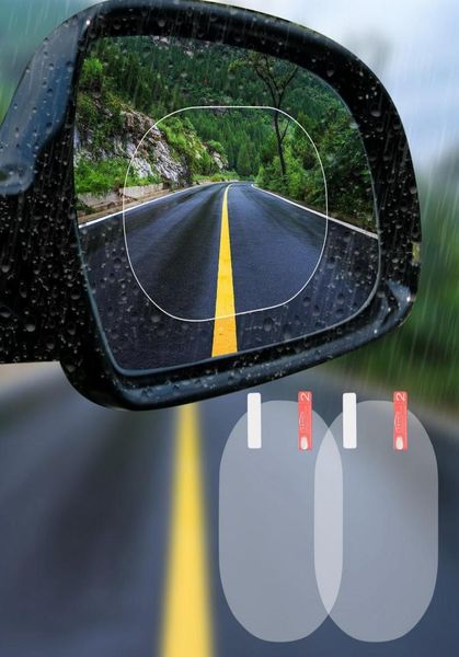 60 uds película para espejo retrovisor de coche antiniebla niebla de agua pegatinas protectoras antideslumbrantes coches SUV pantalla espejo retrovisor ventana transparente5494234