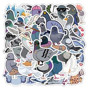 60 stks cartoon duif sticker leuke vogel Postduif Graffiti Kids Speelgoed Skateboard auto Motorfiets Fiets Sticker Decals Groothandel