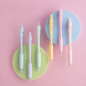 60 uds lindos bolígrafos Macaron para útiles escolares Kawaii papelería de escritura accesorios de oficina venta al por mayor premio para niños