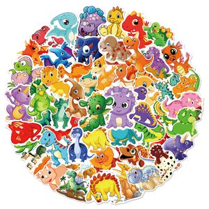60PCS Dinosaur Stickers Cute Waterproof Cartoon Sticker for Kids for Stationery Luggage Teaching Rewards L50-318