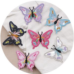 60 piezas parche bordado mariposa hierro coser en traje cuero Flash nuevo estilo ropa zapatos y sombreros equipaje 232p