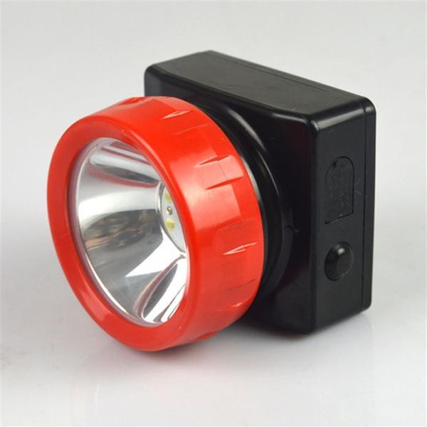 60pcs / lot 3W LD-4625 lampe minière batterie au lithium rechargeable LED mineur phare pêche lumière chasse phare 3004