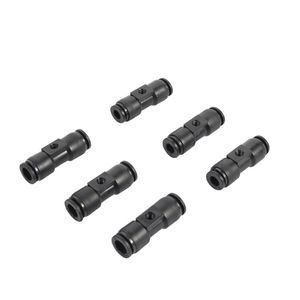 60 stcs/lot 6mm 8mm slip vergrendeling T-shirt connector 3 way push-in Quick Connector 3/16 