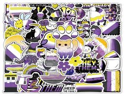 60pcs autocollants non binaires Graffiti Kids Toy Skateboard Car Motorcycle Bicycle Sticker Sticker Whole7764798