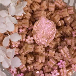 60pcs Perle Perle Mythme Color paillettes SAKURA Sceau de sceau de sceau de tampon