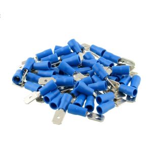 60pcs Terminal borne femelle connecteur Male Terminal Terminal Terminaux Splice pour le connecteur à sertissage Terminateur d'assortiment