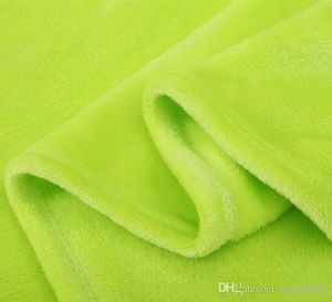 60 pièces couvertures douces en flanelle polaire chaude solide en peluche hiver été couverture pour lit canapé DH0426
