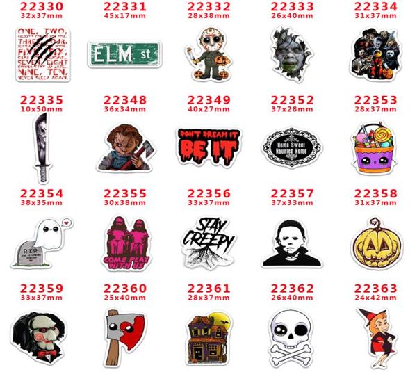 Lote de 60 unidades PR22330 de personajes de Halloween, parte posterior plana de dibujos animados para lazos para el cabello, accesorios para el cabello, artesanías de resina planas, decoraciones DIY 3465422