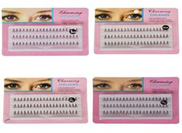 60pcsSet 8101214 mm Individuele Wimpers Zwart 6D Natuurlijke Valse Valse Wimper Lange Cluster Extension Make Beauty4519638