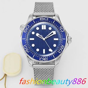 60th Anniversary Watch 42 mm Automatic Mecheancal Ceramic Mens Watchs Watch Watch Innewless Steel Band Rotaltable Consparent Limited Back