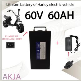 Scooter électrique 60V 20AH -60AH pour 250W ~ 1500W Motorcycle / tricycle / BICYLAPE BATTERIE DE LITHIUM IRSPERSIR + 67,2V Charger