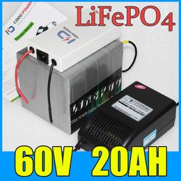 Batterie 60v 20ah lifepo4 pour vélo électrique Scooter 1000W 1500W 2000W batterie moteur