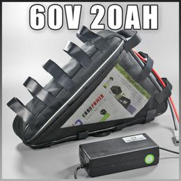 60V 20Ah Triangle Lithium Battery Samsung Electric Bike 1500W Power 60V Gratis verzending en dienst 60V Scooter Motorcycle