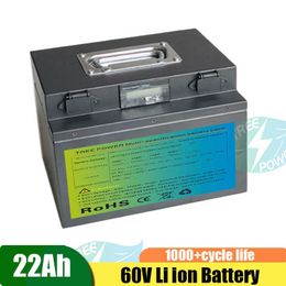 60V 22Ah Lithium Ion Ebike Battery Li-ion 20Ah 60V 1000W 1800W Elektrische scooter Batterij 2000W Dual Motor +3A Charger